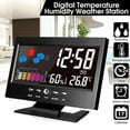 thumbnail image 1 of Reloj Despertador LED Digital con Estación Meteorológica, Monitor de Temperatura y Humedad Interior Pantalla LCD, Reloj de Escritorio Alimentado por USB o Baterías con Función de Snooze, Hora en, 1 of 8