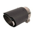 thumbnail image 2 of Car Carbon Fiber Car Exhaust End Pipe Tip 70mm IN-89MM OUT Universal Muffler Tip A0248A0015, 2 of 7