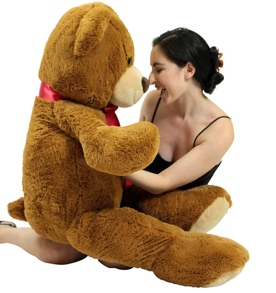 big plush 4 foot teddy bear extra soft 48 inch honey