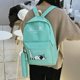 thumbnail image 5 of Bolsa 5 unids/set lindo gato de lona mochila de viaje de mano de hombro (verde) JShteea Para Estrenar, 5 of 7