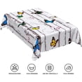 thumbnail image 6 of 60x84inches Rectangle Tablecloth Colorful Butterfly Print Decorative Table Cloth Waterproof and Stain Resistant Table Cover for Home Kitchen Dining Room Picnic Patio Indoor Outdoor Party Use, 6 of 7