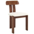 thumbnail image 5 of Safavieh Cayde Modern Wood Dining Side Chairs, Cream / Walnut, 5 of 8