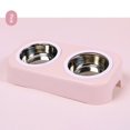thumbnail image 1 of Pet dog Bowls 2 Acero inoxidable para agua y alimentos para mascotas con alfombrilla de silicona antideslizante antideslizante Alimentador de agua , Colco Comedero para gatos, 1 of 7