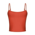 thumbnail image 4 of Fengactive Women's Double Lined Basic Tank Top Adjustable Spaghetti Straps Sleeveless Camisole Shirts, 4 of 7