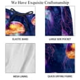 thumbnail image 4 of luoweisi Men's Beach Shorts Quick Dry Swim Trunks with Mesh Lining Colorful Jellyfish S, 4 of 5