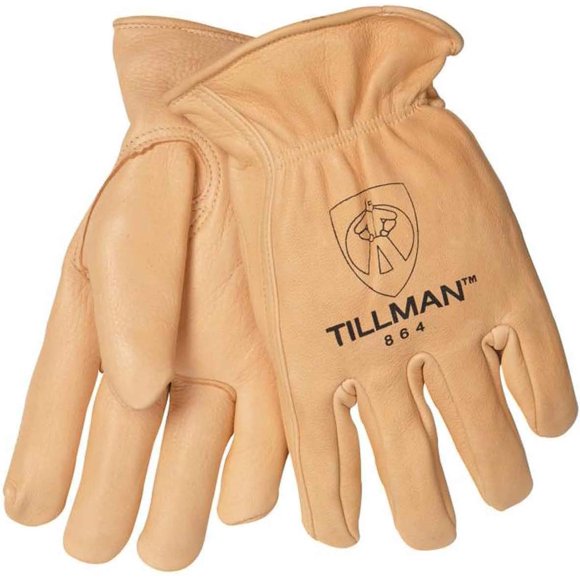 Tillman 864 Premium Top Grain Deerskin Drivers Gloves, Unlined, X-Large, Tan