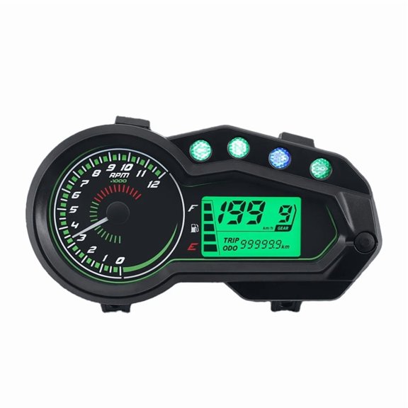 ADQ Motorcycle Speedometer Tachometer 12000 RPM Meter Universal Motor Vehicle GEAR Indicator TRIP ODO Odometer ,1 x Motorcycle Speedometer
