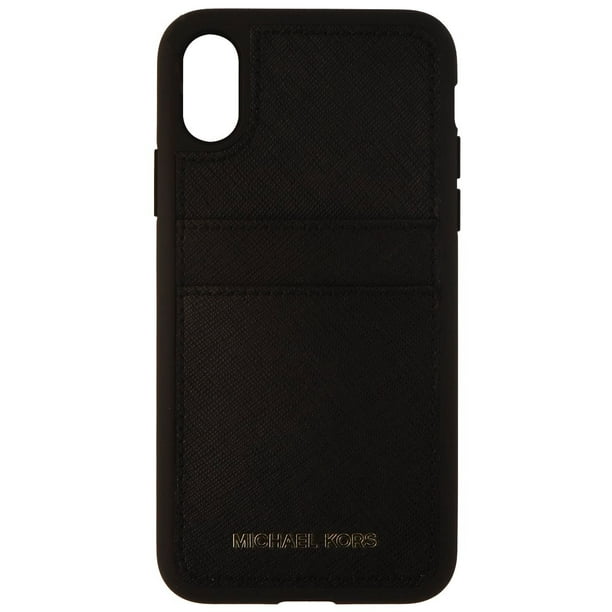 Melodieus type tekort Michael Kors Snap On Protective Case Cover for Apple iPhone X 10 - Black -  Walmart.com