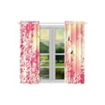 thumbnail image 3 of CADecor Japanese Sakura Cherry Blossom Window Treatment Panel Curtains Window Curtain Kitchen Curtain,Two Piece 26x39 Inches, 3 of 4