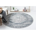 thumbnail image 4 of Rugs.com Charleston Collection Rug – 5 Ft Round Gray Low-Pile Rug Perfect For Kitchens, Dining Rooms, 4 of 9
