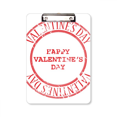 thumbnail image 1 of Postmark Rouge Heureux Valentine Presse-Papiers Dossier Écriture Pad Plaque Arrière A4, 1 of 4