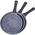 thumbnail image 1 of Juego de Sartenes Antiadherentes de Granito Set de 3 Piezas 20 cm 24 cm 28 cm Aluminio Resistente Doble Capa Mango de Silicona, 1 of 7