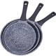 thumbnail image 1 of Juego de Sartenes Antiadherentes de Granito Set de 3 Piezas 20 cm 24 cm 28 cm Aluminio Resistente Doble Capa Mango de Silicona, 1 of 7