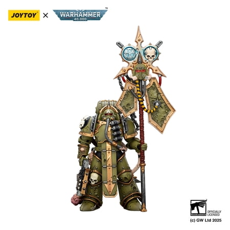 [IN STOCK] JOYTOY Dark Source 1/52 Action Figures Death Guard Plague Marine Icon bearer with Boltgun and Plague knife