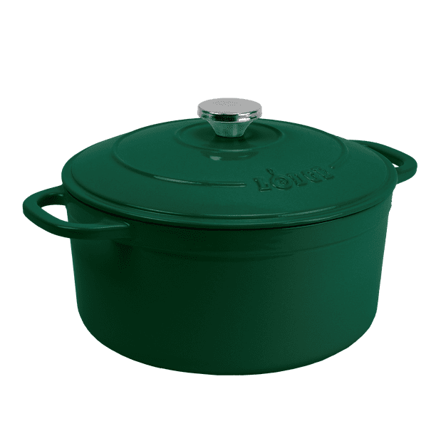 Lodge 6.5 Quart Enameled Cast Iron Dutch Oven in Emerald Green, 6.5 qt