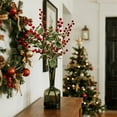 thumbnail image 5 of Simulation Christmas Leaf Plant Stems and Leaves, Ongmies Plant Stems & Leaves – Greenery Home Decor Ornaments for Diy Bouquets & Floral Arrangements, Artificial Red Berry Stems with Holly Stems, 5 of 9