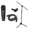 Peavey Studio Pro M1 Cardioid Microphone w/ Adjustable Stand, Mount & XLR Cable
