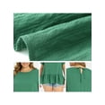 thumbnail image 5 of GRACE & GRANDEUR Women's Plus Size Easter Babydoll Peplum Tops Short Sleeve Crew Neck Flowy Blouses Loose Fit Summer Casual Shirts Top 1X Green, 5 of 6