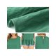 thumbnail image 5 of GRACE & GRANDEUR Blusas de Peplum de Talla Grande para Mujeres, Manga Corta, Cuello Redondo, Fluidas, Sueltas, Camisas Casuales de Verano 1X Verde, 5 of 6