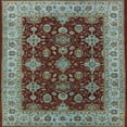 thumbnail image 1 of Ahgly Company Indoor Square Mid-Century Modern Dark Sea Green Oriental Area Rugs, 7' Square, 1 of 6