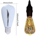 thumbnail image 2 of LINLIN 3D Firework Bulb Starry Light Bulb E27 AC 85-220V 4W Retro Edison Bulb Warm White Light for Holiday Christmas Decoration Bar Glass LED Lamp, 2 of 9