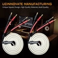 thumbnail image 5 of UCINNOVATE Speaker Wire with Banana Plugs,2 Pack 14 AWG 1.5m/4.9FT OFC HiFi Audio Cables with Gold Plated Banana Plugs for Home Theater -White, 5 of 6