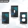 thumbnail image 4 of Switch Panel Switch Decoration 2.76x4.53x0.28 Inches Duplex Outlets Switch Plate Wall Plates Living Room Kitchen Bedroom Study Switches Red Water Flower, 4 of 8