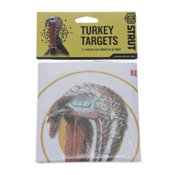 H.S. Strut Turkey Rifle Targets, 12 Pack