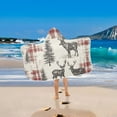 thumbnail image 2 of Yayeee Kids Hooded Towels Toddler Soft Absorbent Beach Bathing Wrap 50" x 23.5", Beige Deer, 2 of 5