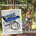 thumbnail image 4 of Aosom Remorque Bicyclette pour Enfant à 2 Places, Bleu, 4 of 8