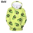 thumbnail image 4 of Avocat Sweat à Capuche Imprimé 3D pour Femmes et Hommes, Sweat à Capuche Décontracté à Manches Longues pour Extérieur, 4 of 5