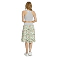 thumbnail image 5 of Women's Nautical Sailboats Octopus Crab A-line Printed Skirt Casual Wear, M, Pale Green Coral Brown, by Ambesonne, 5 of 6