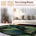 thumbnail image 2 of ODIKA 5'x7' Machine Washable Non-Slip Area Rug, Minimalist Tropical Leaf Arrangement High Traffic Rug, Green, 26142, 2 of 7