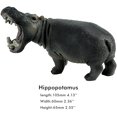 thumbnail image 2 of Funshowcase African Jungle Animals Hippo Roaring Hippopotamus Toy Figure Realistic Plastic Figurine Height 2.7", 2 of 3