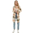 thumbnail image 2 of Mint Plus Pink - Open Front Twin Hue Longline Cardigan: Ombre, Versatile Fashion for 3 Sizes and 2 Colors, 2 of 5