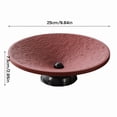 thumbnail image 3 of Birdeem Strainer Fruit Bowl with Drain Hole, Pedestal Snack Plate, ABS Plastic for Table Counter, 9.8 Inch, Red, 3 of 6