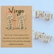 thumbnail image 2 of Pendientes de 12 constelaciones Pendientes retro del alfabeto inglés Pendientes de cartas de constelaciones, 2 of 6