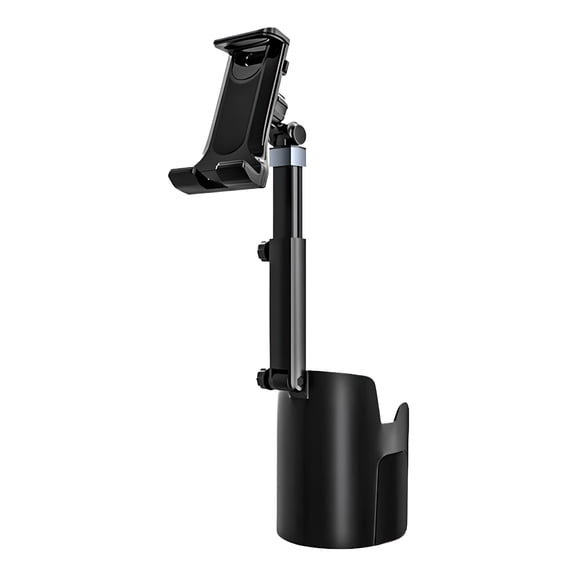 RIONIMA 2 in 1 Cup Holder Phone Mount,Cup Holder Expander with Rotation Cell Phone Holder for Car Automotive Interior