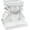 Classic Statuary, variant on Design Toscano English Rosette Indoor/Outdoor Sculptural Garden Plinth Base Statue Riser, Large 13 Inch Tall, Cast Stone Resin, Antique Stone Finish