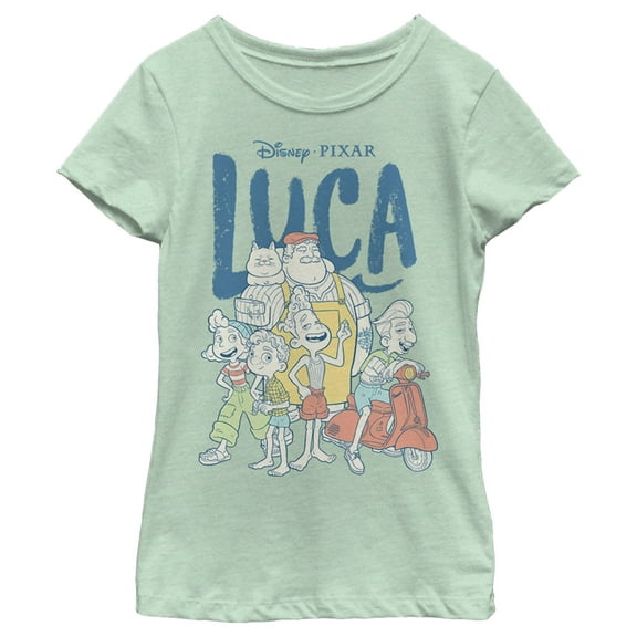 Girl's Luca Group Logo Graphic Tee Mint Medium