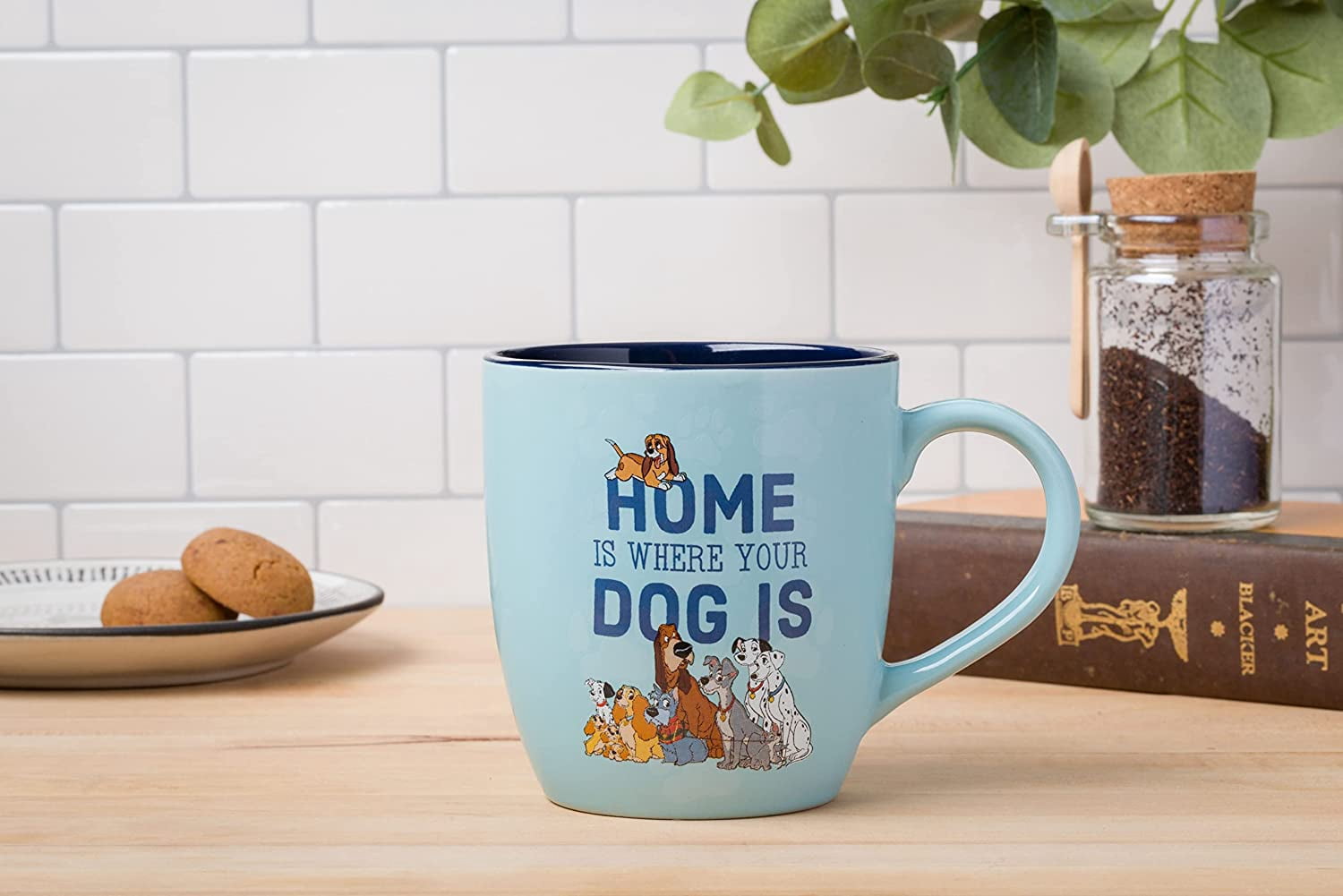 Silver Buffalo Disney Classics Home Is Where Your Dog Is Ceramic Mug, 18 Ounces