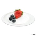 thumbnail image 5 of Ilyapa 100 Pack 10 Inch Disposable Dessert Plates, Plastic Clear Party Sets for 100 Guests, Clear Appetizer and Cake plates 10", Party & Dinner Accessories, Round, 5 of 7