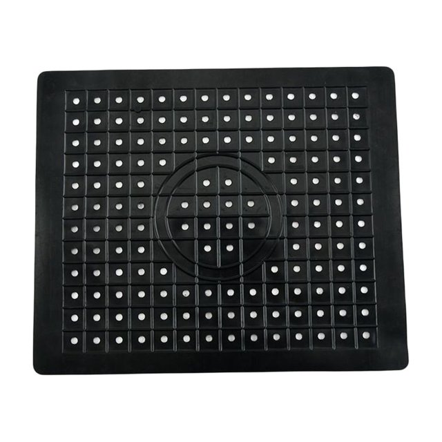 Cuisine en Caoutchouc Évier Égouttoir Résistant à la Chaleur Table Table Table Protector Nourriture Résidu Draineur Creux Pad Fournitures Noir Rectangle