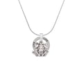 thumbnail image 2 of Delight Jewelry Silvertone Large Filigree Frog Live Ring Charm Necklace, 18", 2 of 4
