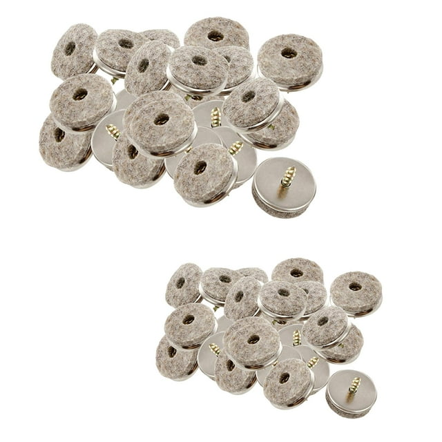 48x Tornillo en muebles Fieltro Almohadillas Deslizadores para silla Mejores protectores de
