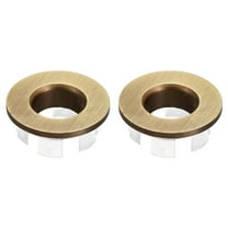 Uxcell 2 Pack 25.3mm Sink Trim Overflow Cover Ring Round Hole Insert in Caps Bronze