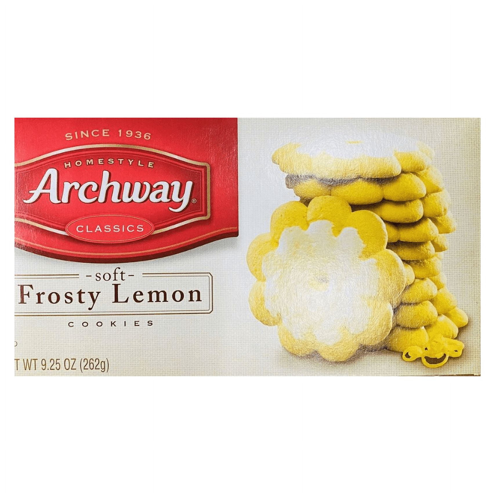 4x Archway Homestyle Classics Soft Frosty Lemon Cookies 9.25 Oz - 4 BOXES BULK