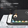 thumbnail image 4 of Case for iPhone 7 Plus iPhone 8 Plus,Dual Layer Hard Military Case with 360 Degree Ring Stand Silicone Bumper Shockproof Protective Case (Camera Protection) Magnetic Car Holder Cover-Black, 4 of 7