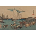 thumbnail image 3 of Hiroshige, Ando 14x11 Black Modern Framed Museum Art Print Titled - Okido at Takanawa (Takanawa okido no zu), 1832, 3 of 5