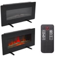 thumbnail image 4 of 36 Inch 1400W Electric Fireplace with Remote, Adjustable Brightness and Heat, LED Flames Heater with Timer & Temperature Control for Living Room, Bedroom, Office, Black, 4 of 9